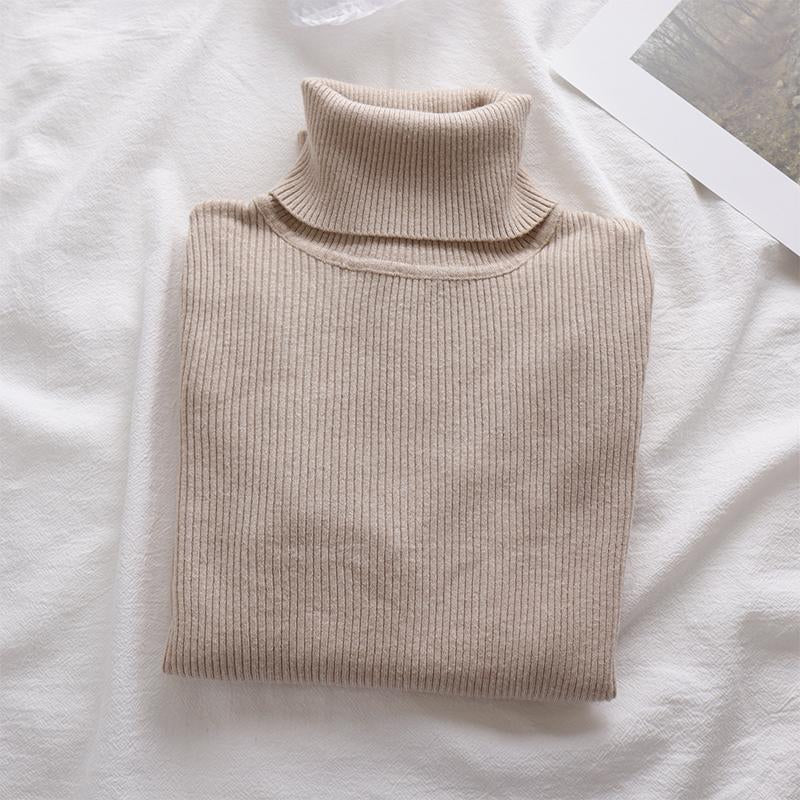 Elegant  Korean Turtleneck Pullover Sweater