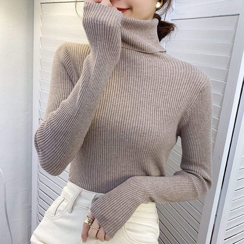 Elegant  Korean Turtleneck Pullover Sweater