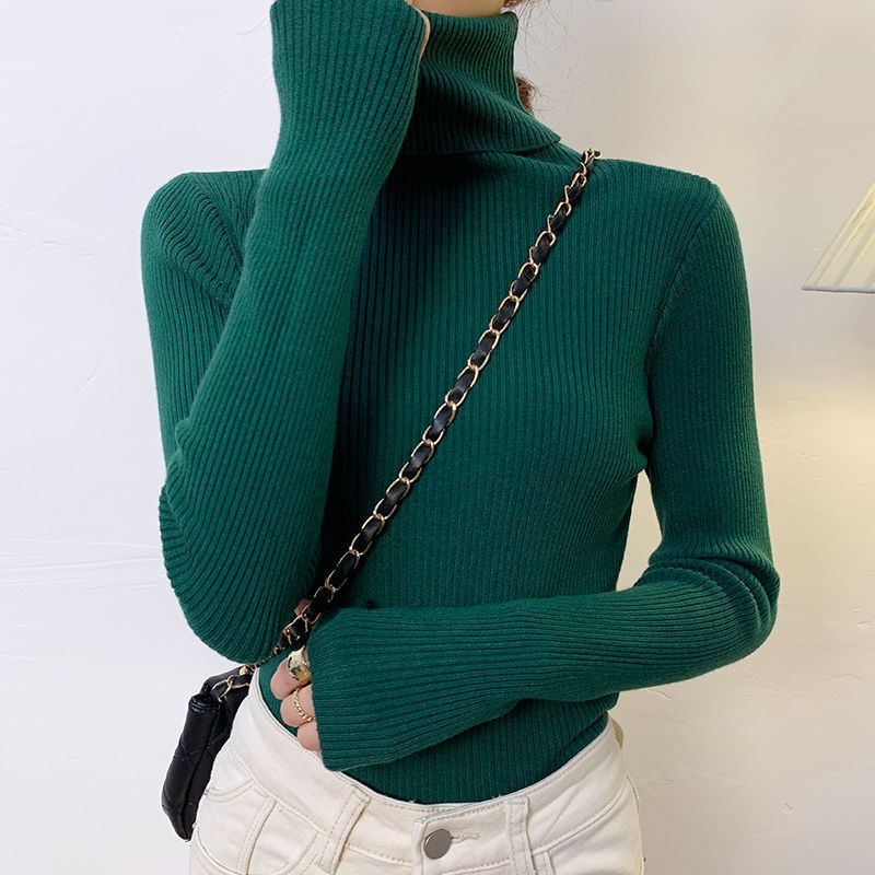 Elegant  Korean Turtleneck Pullover Sweater