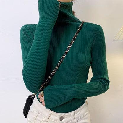 Elegant  Korean Turtleneck Pullover Sweater